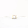 Hermes Pop H Necklace Metal × 925 in Ecru x Silver Secondhand