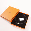 Hermes Pop H Necklace Metal × 925 in Ecru x Silver Secondhand