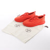 Hermès Teams Leather x Mesh Fabric Sneakers in Red, Size 42 EU Secondhand