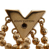 Louis Vuitton Gold Plated Essentials V Skin Push Back Earrings Secondhand