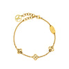 Louis Vuitton Gold Plated Flower Full Bracelet Secondhand
