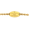 Louis Vuitton Gold Plated Flower Full Bracelet Secondhand