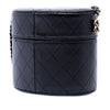 Chanel CC Quilted Lambskin Round Vanity Clutch With Chain Secondhand