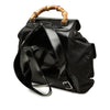 Gucci Large Nylon Bamboo Drawstring Backpack Secondhand