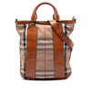 Secondhand Burberry House Check Canvas Bonington Satchel
