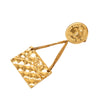 Chanel CC Gold Plated Quilted Flap Bag Brooch Secondhand