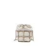 Chanel Mini Lambskin CC Chain Frame Drawstring Bucket Bag Secondhand
