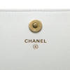 Chanel Quilted Calfskin Logo Enchained Clutch Secondhand