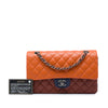 Chanel Medium Classic Tricolor Lambskin Double Flap Secondhand