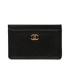 Chanel CC Grained Calfskin Card Holder Secondhand