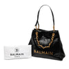 Balmain Embossed Crackled Calfskin 1945 Soft Tote Secondhand