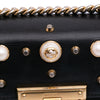 Gucci Small Pearl Studded Leather Padlock Crossbody Secondhand