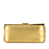 Saint Laurent Small Metallic Grain De Poudre Monogram Vicky Chain Bag Secondhand