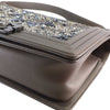 Chanel Old Medium Metallic Goatskin Crystal Boy Flap Secondhand