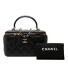 Chanel Small Lambskin Top Handle Vanity Case with Chain Secondhand