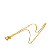 Chanel CC Gold Plated Quilted Pendant Necklace Secondhand