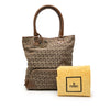 Fendi Zucchino Canvas Chef Front Pocket Shopping Tote Secondhand