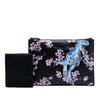Dior Hajime Sorayama Calfskin Cherry Blossom Dinosaur Print Zip Pouch Secondhand