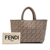 Fendi Zucca Cashmere Shopper Tote Secondhand