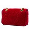 Gucci Small GG Marmont Matelasse Velvet Shoulder Bag Secondhand