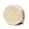 Chanel Iridescent Quilted Lambskin Round Clutch With Chain Secondhand