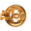 Chanel CC Gold Plated Round Clip On Earrings Secondhand