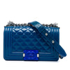 Chanel Small Quilted Patent and Acrylic Boy Flap Secondhand