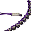 Dior Palladium Plated Crystal Technical Rope Adjustable Bracelet Secondhand