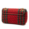 Gucci Medium GG Marmont Houndstooth Tweed Shoulder Bag Secondhand