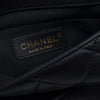 Chanel Mini Quilted Lambskin Oval Logo Chain Top Handle Flap Secondhand