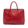 Prada Large Saffiano Lux Galleria Double Zip Satchel Secondhand