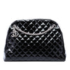 Chanel Large Quilted Patent Just Mademoiselle Bowling Bag Secondhand