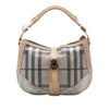 Secondhand Burberry Smoke Check Coated Canvas Bartow Hobo