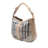 Secondhand Burberry Smoke Check Coated Canvas Bartow Hobo