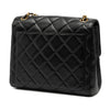Chanel Small Square Quilted Lambskin Straight Single Flap Secondhand