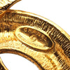 Chanel Gold Plated CC Quilted Brooch Secondhand