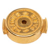 Hermès Gold Plated Enamel Cage dH Cube Earrings Secondhand