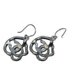Chanel CC Brass Camellia Strass Hook Earrings Secondhand