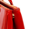 Prada Medium Saffiano Vernice Galleria Double Zip Satchel Secondhand