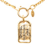 Secondhand Chanel Gold Plated 31 Rue Cambon Plaque Pendant Necklace