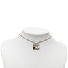 Chanel CC Gold Plated Resin Heart Pendant Necklace Secondhand
