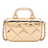 Chanel CC Metallic Quilted Calfskin Top Handle Bag Secondhand