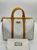 Secondhand Gucci Ivory Monogram GG Joy Boston Bag Supreme - '00s