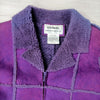 Chanel Jacket Made
In Violet Suede And
Wool Secondhand