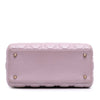 Secondhand Dior Medium Pearlescent Lambskin Cannage Lady Dior