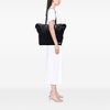 Secondhand Prada Saffiano Trimmed Tessuto Tote