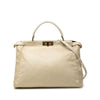 Fendi Large Leather Peekaboo Iconic Satchel Secondhand