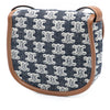 Celine Mini Triomphe Canvas and Calfskin Besace Crossbody Secondhand