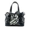 Burberry Medium Beat Check Nylon Lowry Satchel Secondhand
