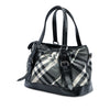 Burberry Medium Beat Check Nylon Lowry Satchel Secondhand